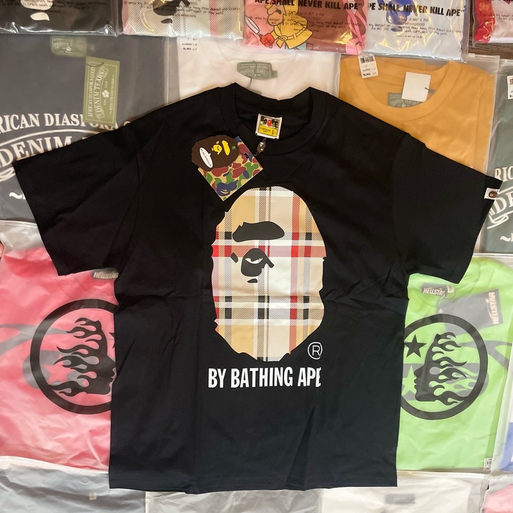 BAPE check by Bathing Ape Tee